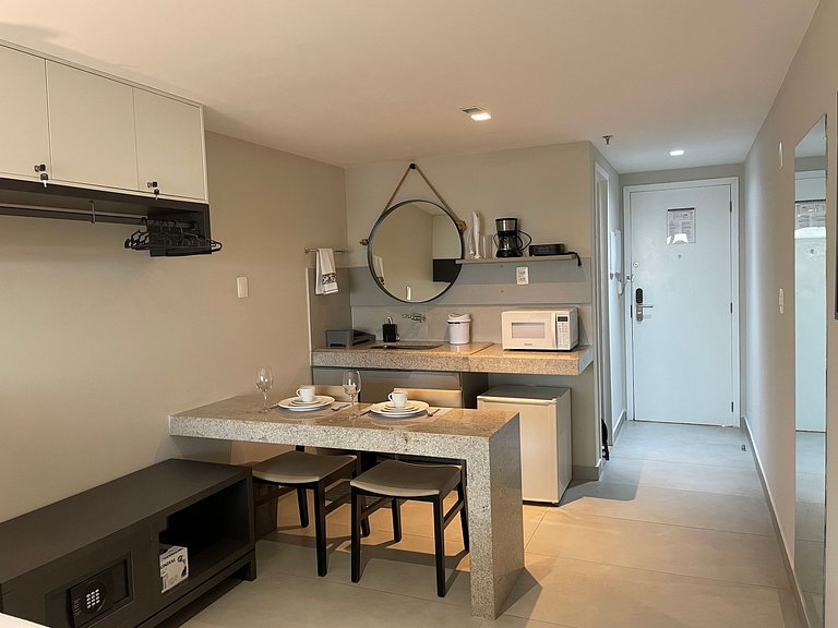 Flat particular com vista-mar em Tambau no Quality