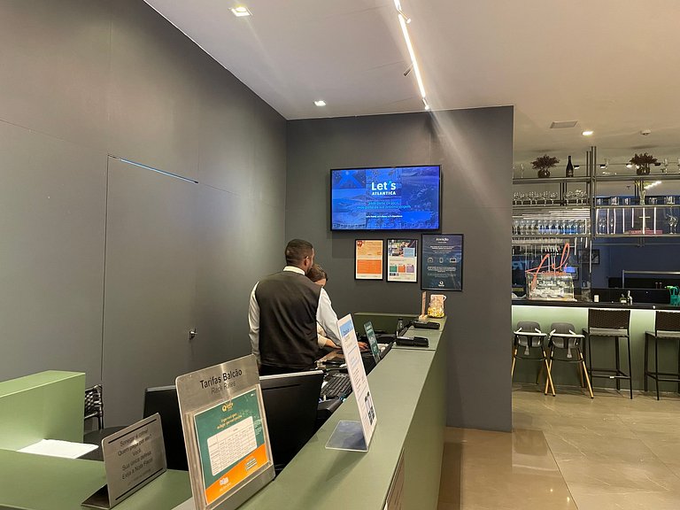 Flat particular com vista-mar em Tambau no Quality