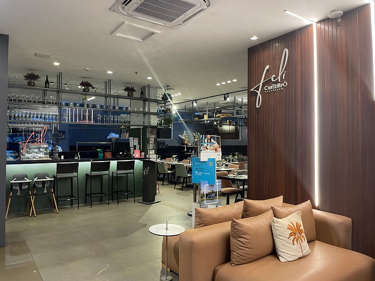 Flat particular com vista-mar em Tambau no Quality