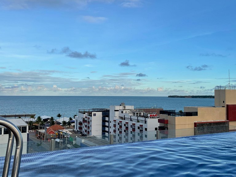 Flat particular com vista-mar em Tambau no Quality