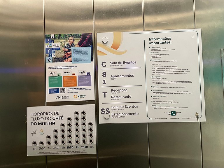 Flat particular com vista-mar no Quality Suites