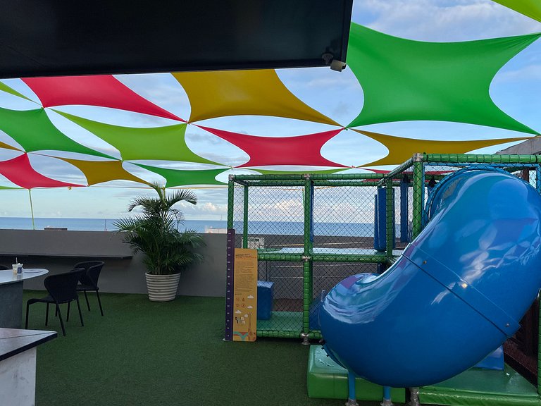 Flat particular com vista-mar em Tambau no Quality