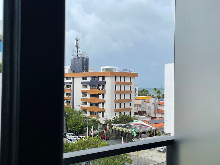 Flat de luxo com varanda no Acqua Tambau AQ4I8