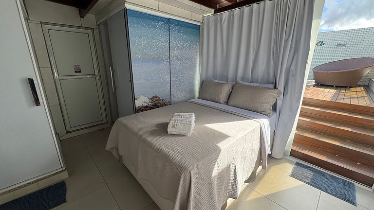 2 quartos a beira-mar de Tambaú AH402