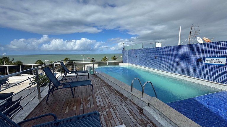 2 quartos à beira-mar de Tambaú AH402