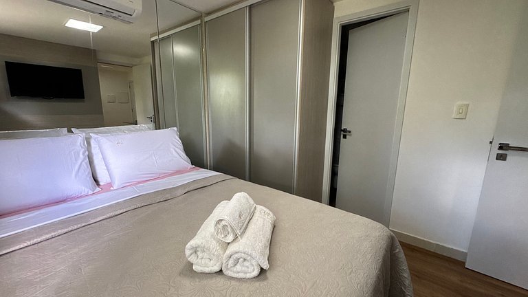 2 quartos à beira-mar de Tambaú AH402