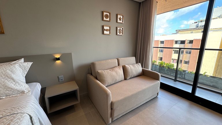 Flat de luxo com varanda no Acqua Tambau CD4X3