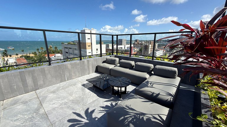 Flat de luxo completo no Acqua Tambau AQ6X1